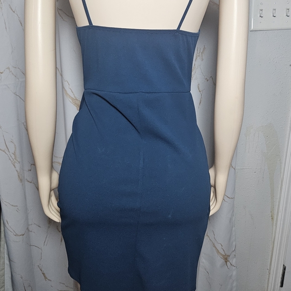 Lulu's Teal Mini Dress - Picture 5 of 5